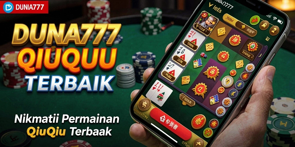 Tampilan gameplay seru dalam aplikasi DUNIA777 QiuQiu.
