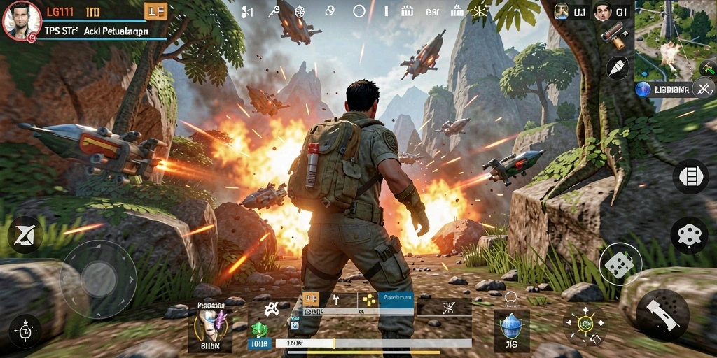 Tampilan gameplay seru di LG111 dengan aksi menegangkan.