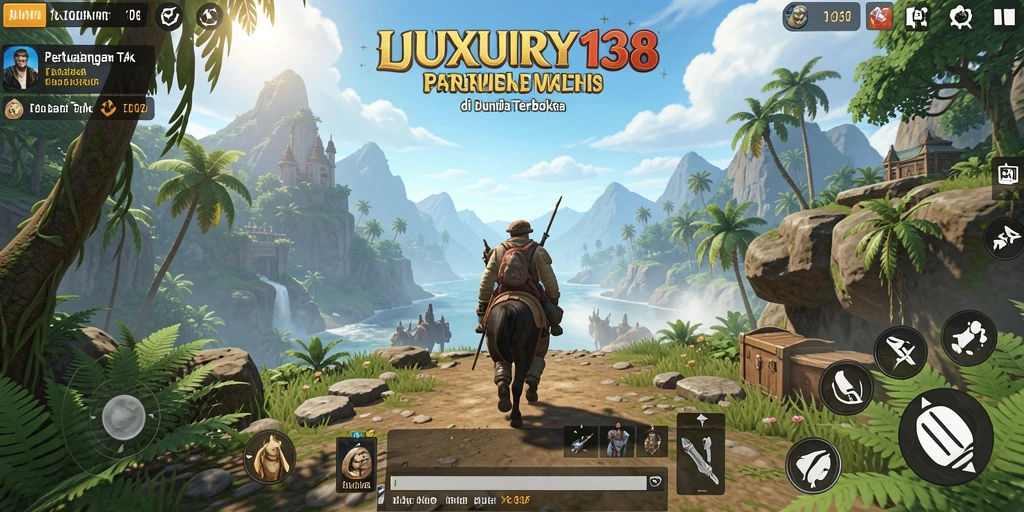 Screenshot utama LUXURY138 menampilkan petualangan seru di dunia terbuka.