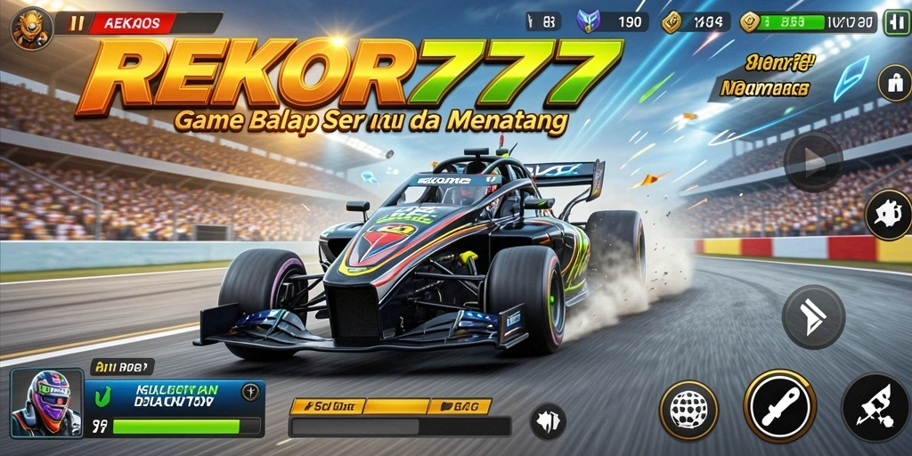 Gameplay mendebarkan dalam balapan cepat di REKOR777.