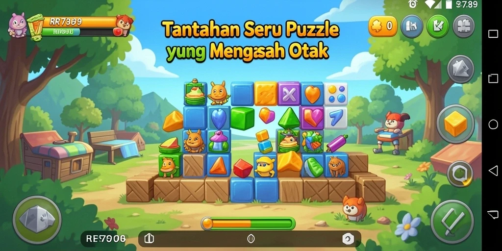 Gambaran gameplay Puzzle RR789 yang mengasyikkan dan menantang.