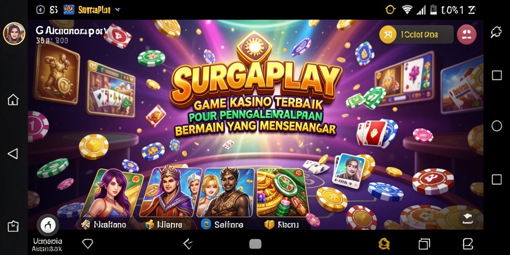 Tampilan gameplay menawan dari SURGAPLAY di lingkungan kasino virtual.