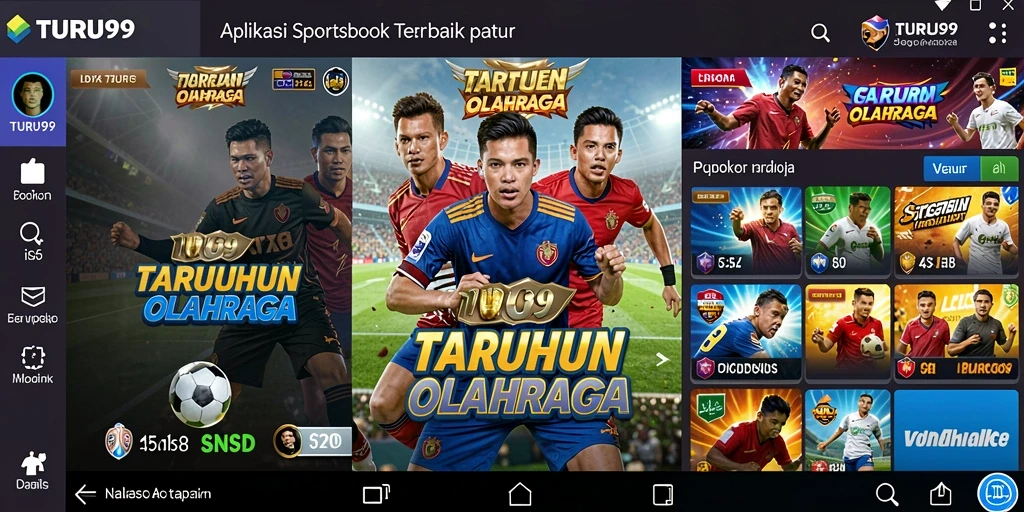 Tampilan gameplay TURU99 yang sederhana dan menarik untuk taruhan olahraga.