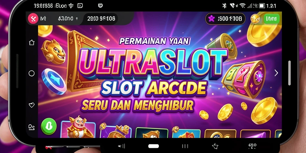 Tampilan gameplay ULTRASLOT dengan grafis yang menarik dan efek yang dinamis.